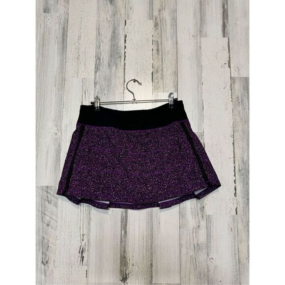 LULULEMON PACE RIVAL SKIRT 2 SIZE-6  Flashback Static Powdered Rose Tender Viole - Picture 5 of 15